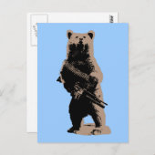 Beer armen Grizzly Beer Briefkaart (Voorkant / Achterkant)