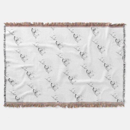 Beer Art Blanket Moeder en Beer snijden Drijfband Deken (Voorkant)