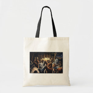 Beer Art Canvas tas Dansende Beren Shopping Bag
