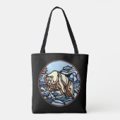 Beer Art Canvas tas Polar Beer Art Shopping Bag (Achterkant)