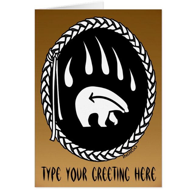 Beer Art Kaarten Aangepaste Beren Kaarten voor  (Voorkant)