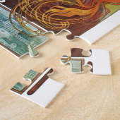  Beer Art Nouveau Alphonse Mucha Art Legpuzzel (Zijkant)