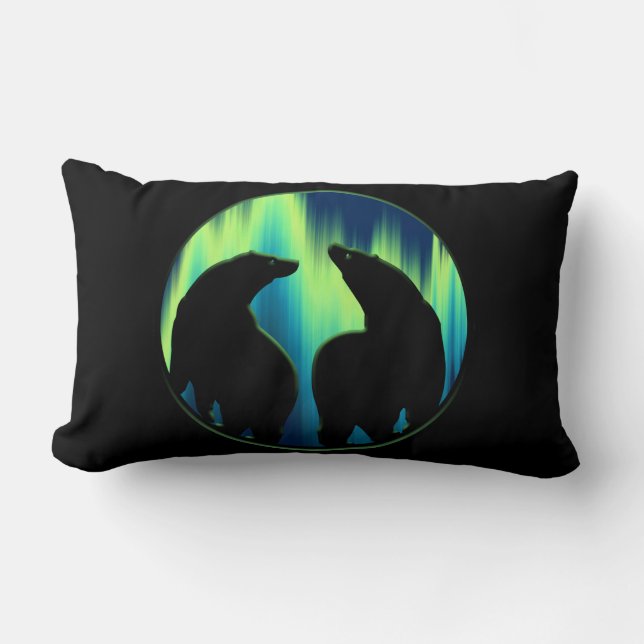Beer Art Pillow Northern Lights Beren Pillow Kussen (Voorkant)