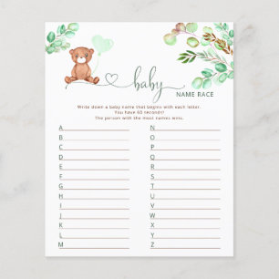 Beer baby naam race baby shower game