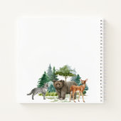 Beer baby shower beboste bossen notitieboek (Achterkant)