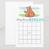 Beer baby shower bingo-kaart (Voorkant / Achterkant)