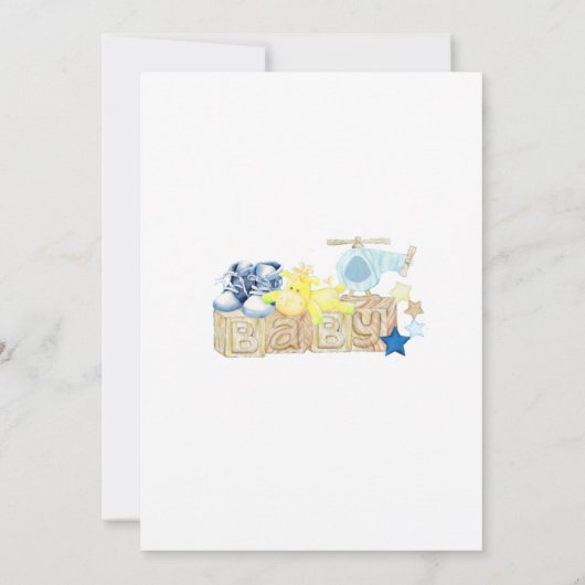 Beer Baby shower Boy Bedankkaart (Achterkant)