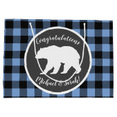 Beer Baby shower Boy Blue Groot Cadeauzakje (Achterkant)