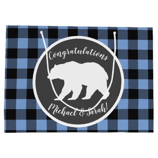 Beer Baby shower Boy Blue Groot Cadeauzakje (Achterkant)