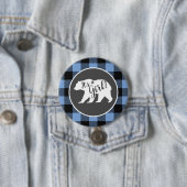 Beer Baby shower Boy Blue Ronde Button 7,6 Cm (In situ)