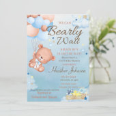 Beer Baby shower Boy Kaart (Staand voorkant)