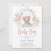 Beer Baby shower Boy Uitnodiging (Voorkant)
