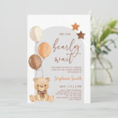 Beer Baby shower Boy Uitnodiging (Staand voorkant)