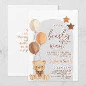 Beer Baby shower Boy Uitnodiging (Voorkant / Achterkant)