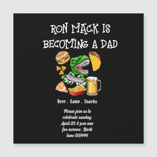 Beer baby shower Dadchelor party Invitation Postca (Voorkant)