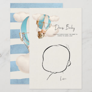 Beer Baby shower game - Baby tekenen