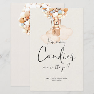 Beer Baby shower Game - Hoeveel Snoepjes?