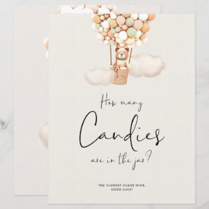 Beer Baby shower game - hoeveel Snoepjes in de pot