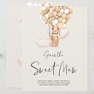 Beer Baby shower Game - Raad eens de sweet Mess
