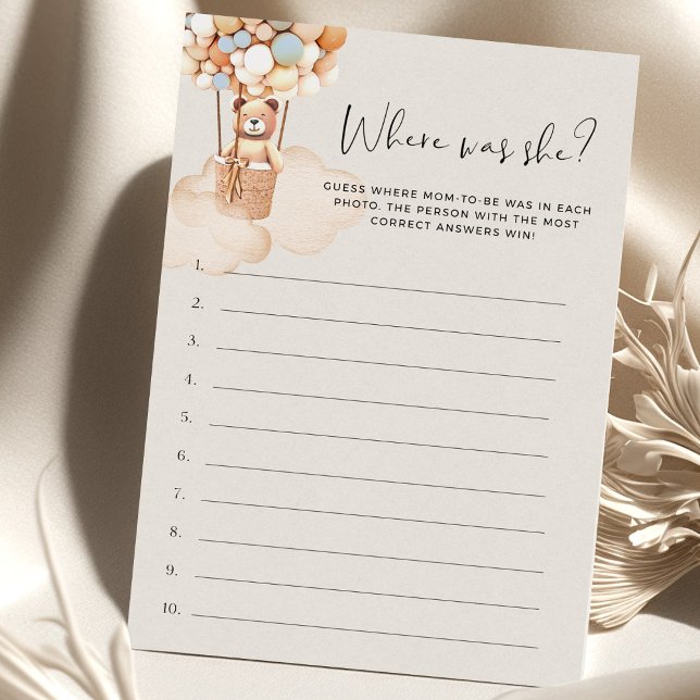 Beer Baby shower Game - Waar was ze? (Creator heeft geüpload)