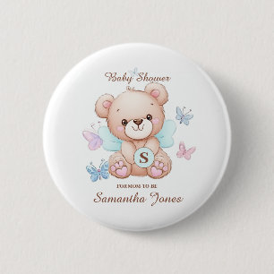 Beer Baby shower gepersonaliseerd Ronde Button 5,7 Cm