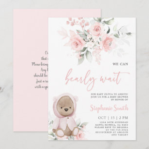 Beer Baby shower Girl Invitation Kaart