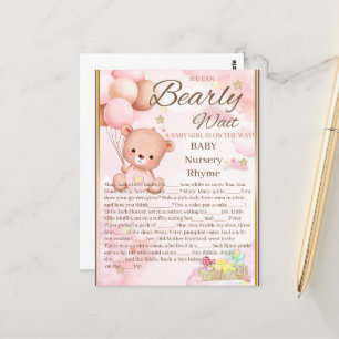 Beer Baby Shower Meisje Spel Briefkaart