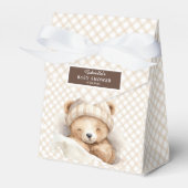 Beer Baby shower omhoog knuffelen Bedankdoosjes (Voorkant Zijde)