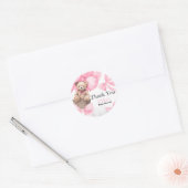 Beer Baby shower Ronde Sticker (Envelop)