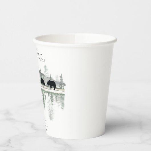 Beer Baby Shower | Rustieke Bergen  Papieren Bekers (Links)