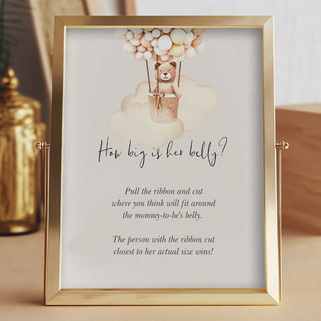 Beer Baby shower speelt hoe groot haar buik is (Creator heeft geüpload)