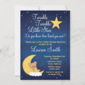 Beer Baby shower Uitnodiging Twinkle Little Star (Voorkant)
