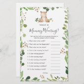 Beer Baby shower Wat draagt mama (Voorkant / Achterkant)