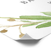 Beer Baby shower Welkomstteken Poster (Hoek)