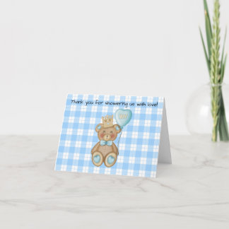 Beer Babyshower Dankkaart Bedankkaart