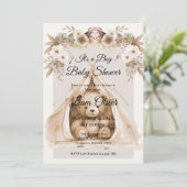 Beer Babyshower Jongens uitnodiging (Staand voorkant)
