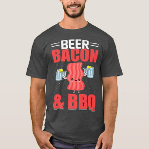 Beer Bacon BBQ Funny Pork Pig Vat BBQ Grilling B T-shirt