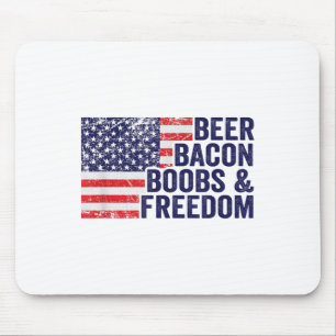 Beer Bacon S& Vrijheid - Grappig Vlag van de V Muismat