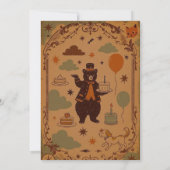 Beer & Ballon Verjaardagsparade Kaart (Achterkant)