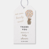 Beer Ballonnen Genderneutraal Baby shower Favor Cadeaulabel (Voorkant)