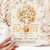 Beer-ballonnen vroeg wachten Baby shower Kaart