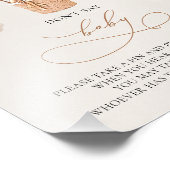 Beer ballonnen - zeg geen BABY - gebarentaal Foto Afdruk (Hoek)