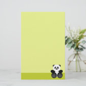 Beer Bamboo Panda Briefpapier (Staand voorkant)