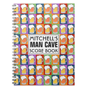 BEER Bar Pop Art aangepaste tekst notitieboek