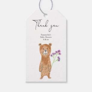 Beer bedank je babyshower cadeaulabel