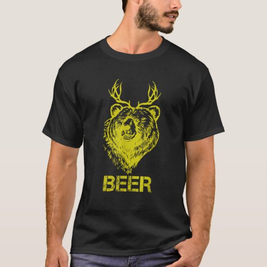 Beer Beer Herten Mix Funny T-shirt (Voorkant)
