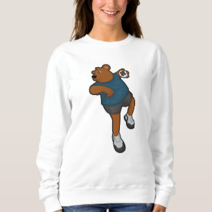 Beer bij Handbalspeler met handbal Trui