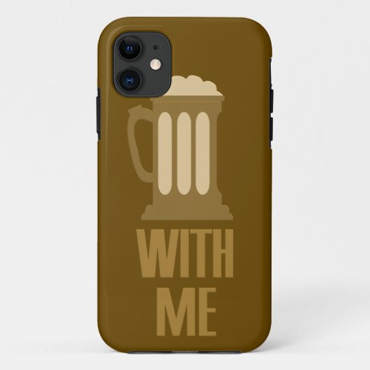 Beer bij me iPhone case (Achterkant)