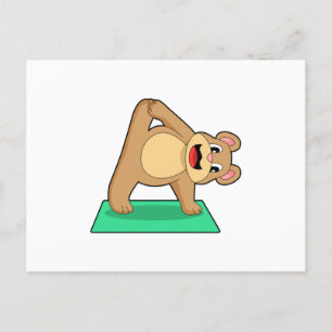 Beer bij Yoga Fitness Briefkaart