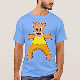 Beer bij Yoga in permanent T-shirt